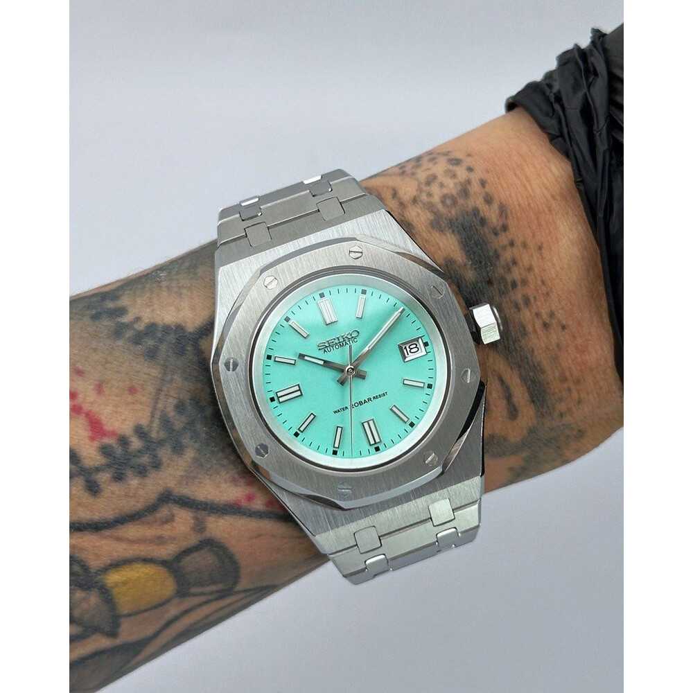 Custom Seiko Mod • Tiffany Blue AP • 42mm